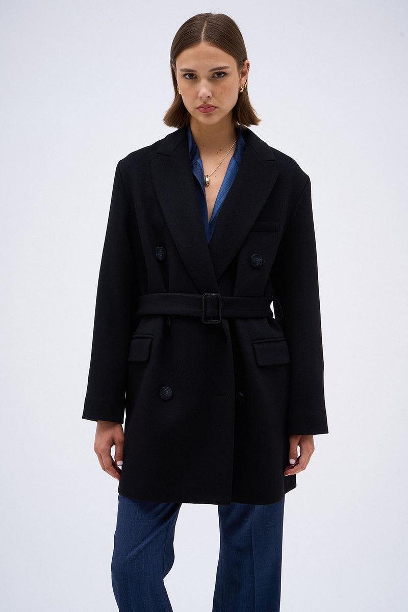 MANTEAU JUSTIN NOIR