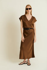 DMN PARIS  - JUPE BELLA CACAO