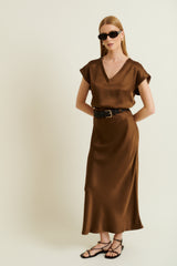 DMN PARIS  - JUPE BELLA CACAO