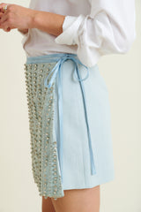 DMN PARIS  - JUPE SALOME CIEL