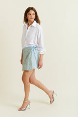 DMN PARIS  - JUPE SALOME CIEL