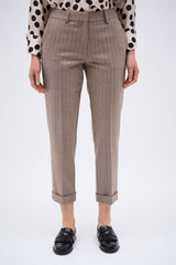 LEON PANTS BEIGE STRIPE