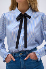 LUCIA BLUE STRIPE SHIRT