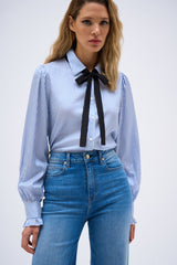 LUCIA BLUE STRIPE SHIRT