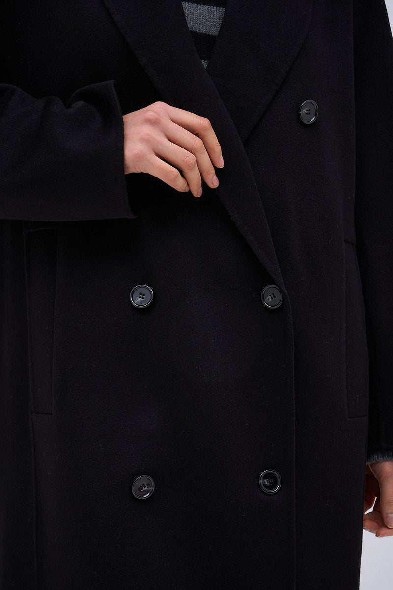 MANTEAU CHANTAL NOIR