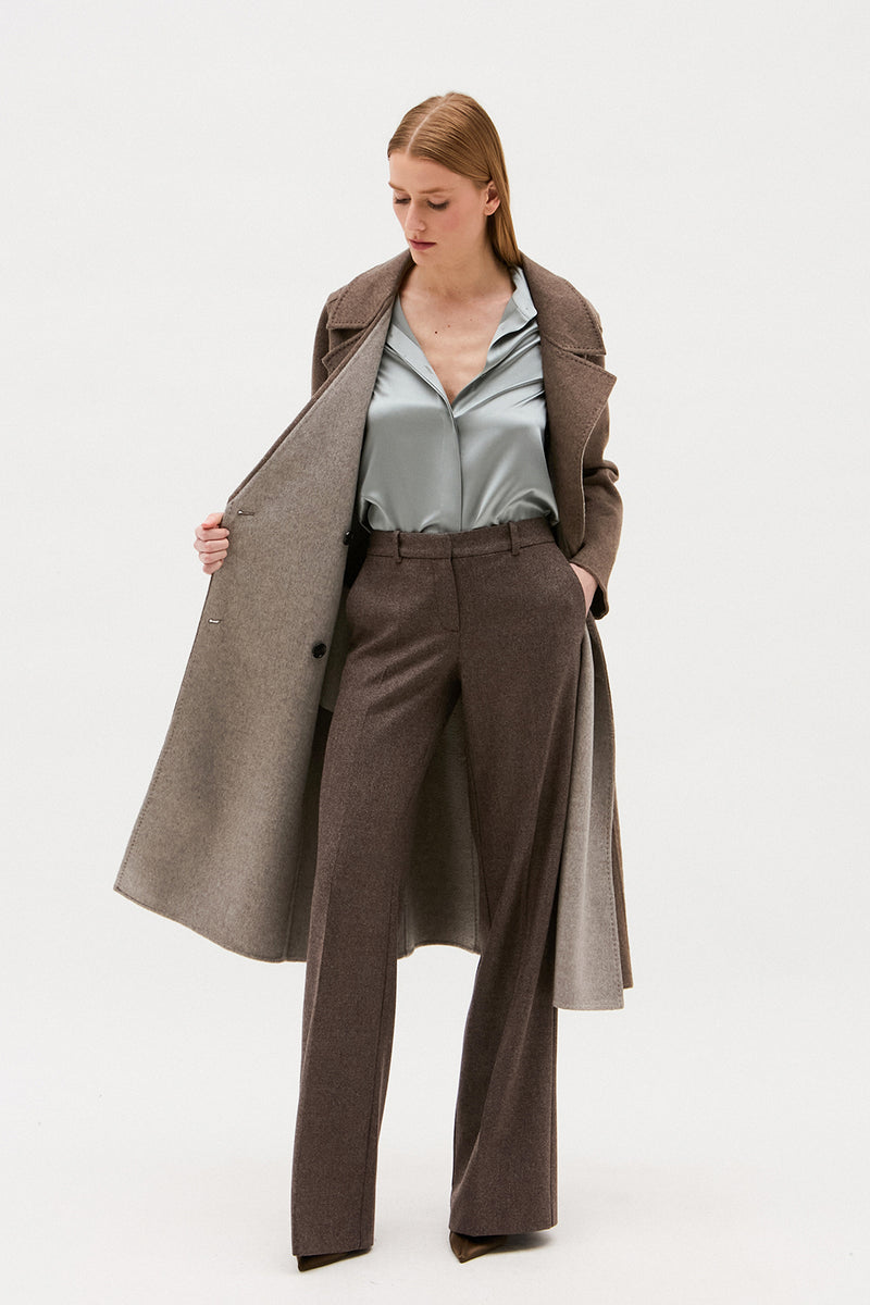 MANTEAU MAYA TAUPE GREIGE
