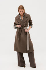 MANTEAU MAYA TAUPE GREIGE