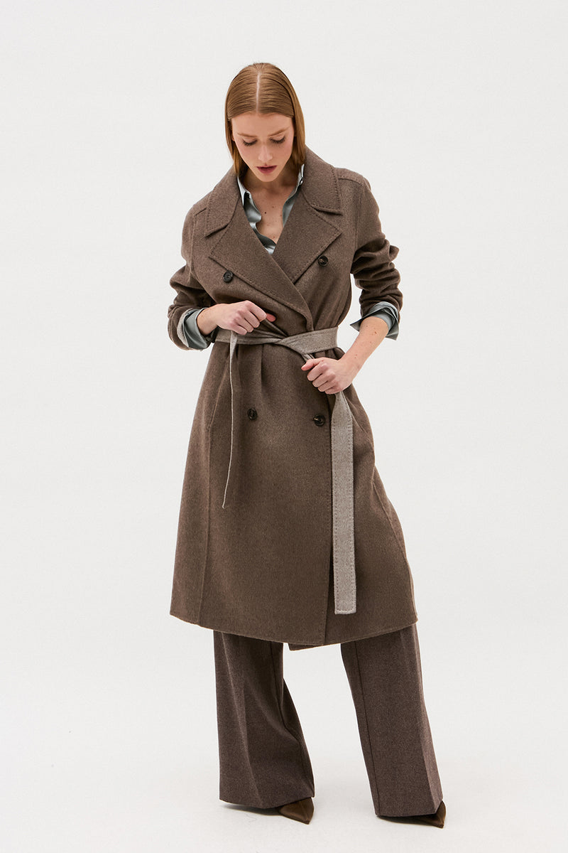 MANTEAU MAYA TAUPE GREIGE