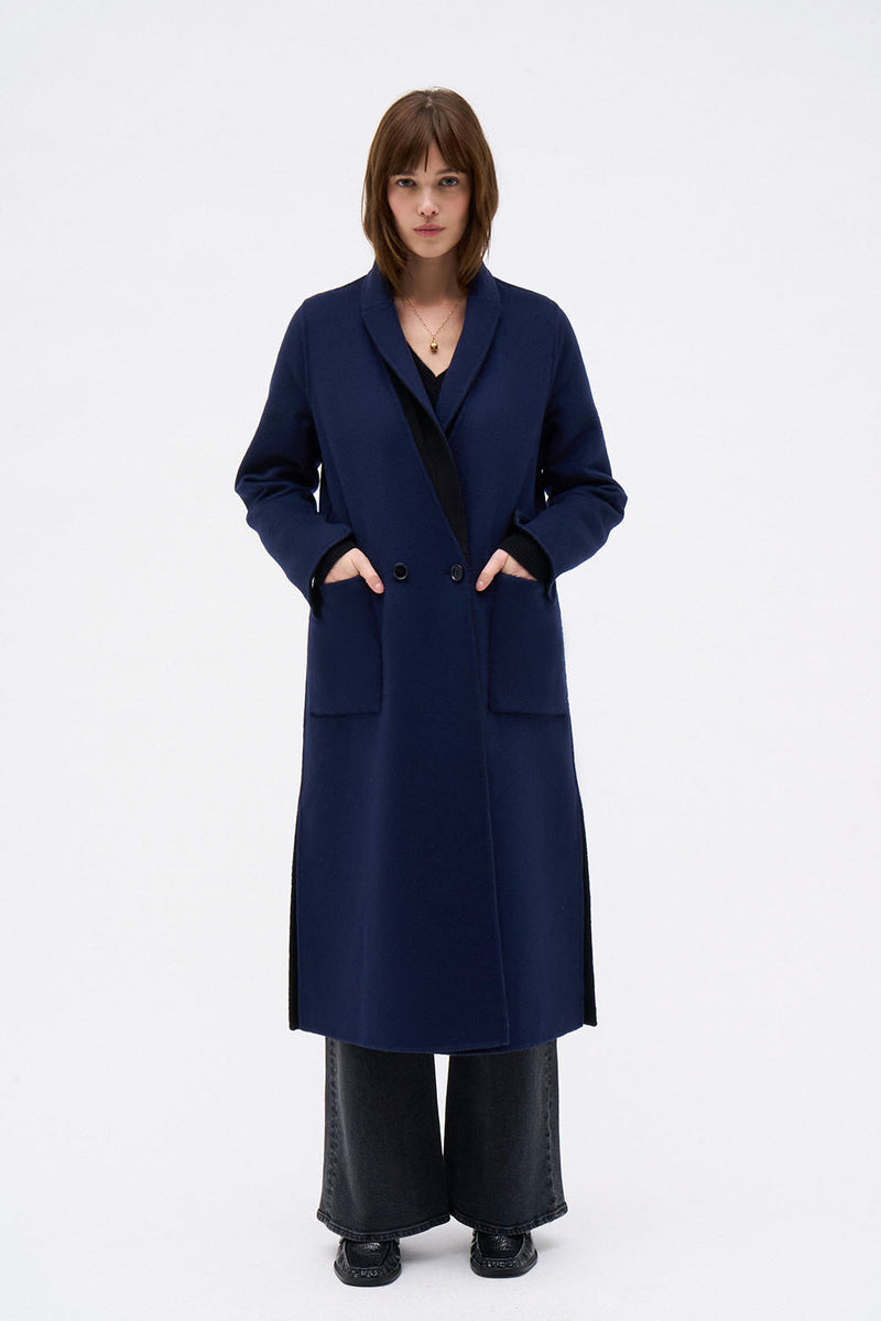 MANTEAU WENDY MARINE NOIR