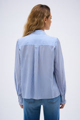 LUCIA BLUE STRIPE SHIRT