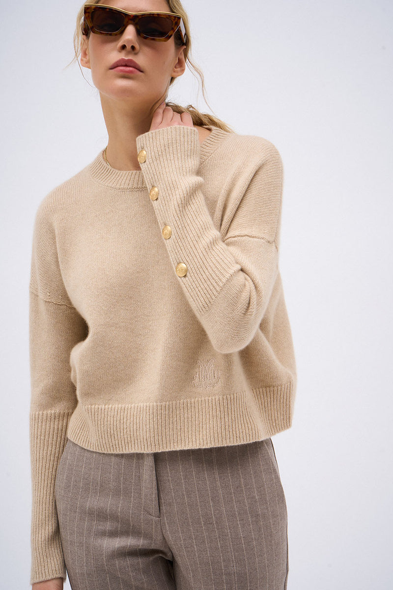 BABY SOLAL2 BEIGE SWEATER