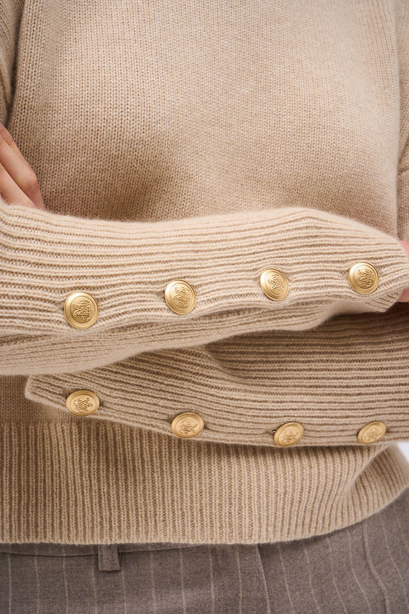 BABY SOLAL2 BEIGE SWEATER