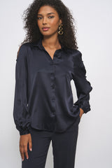 NINA NAVY BLOUSE