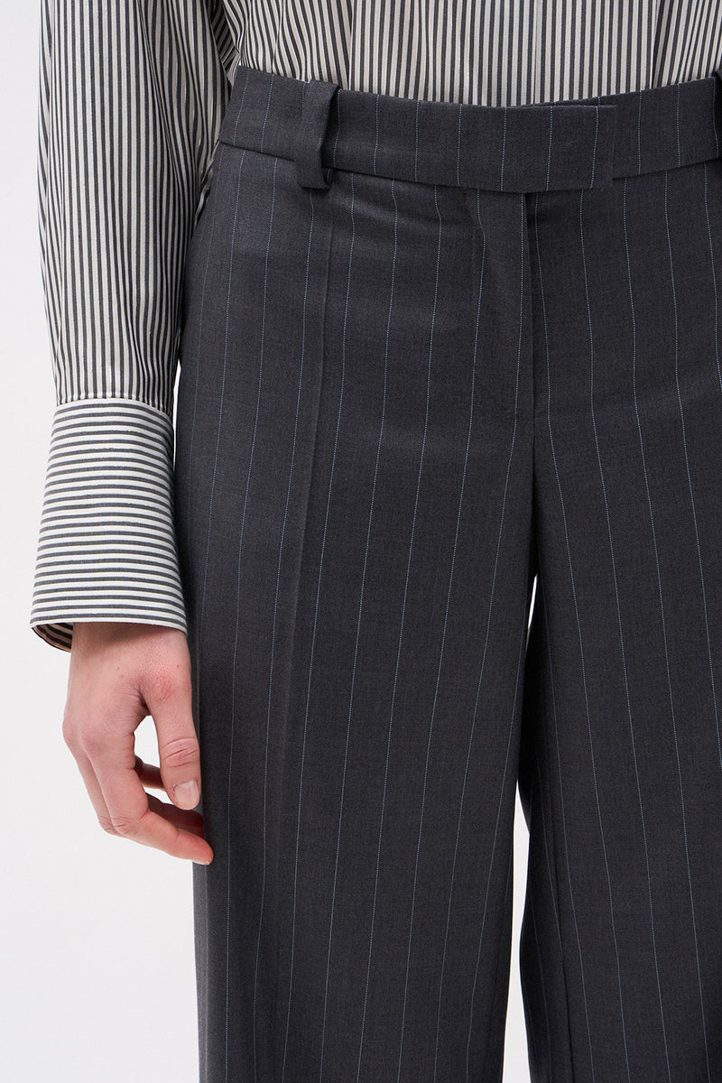 PANTALON LAURENT RAYURE GRIS