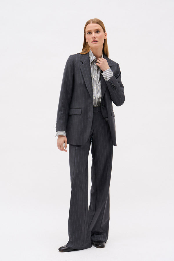 PANTALON LAURENT RAYURE GRIS