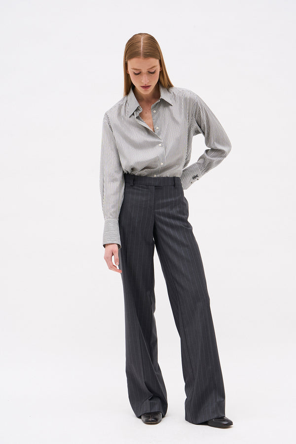 PANTALON LAURENT RAYURE GRIS