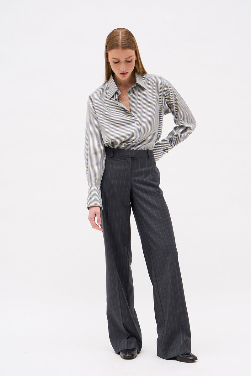 PANTALON LAURENT RAYURE GRIS