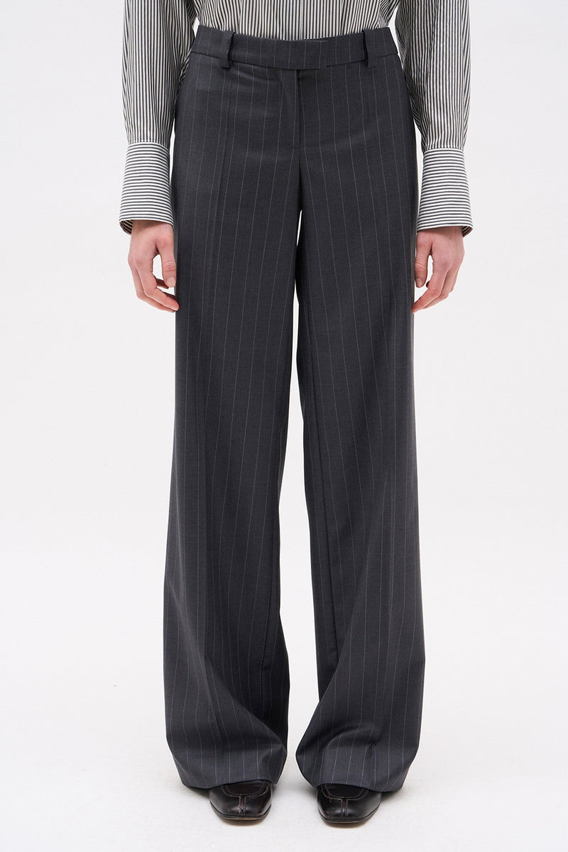 PANTALON LAURENT RAYURE GRIS