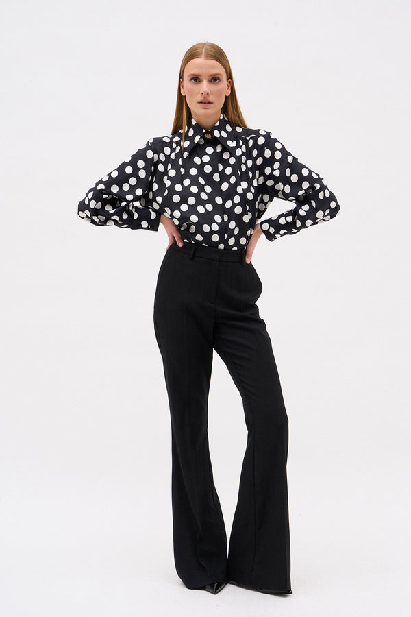 PANTALON VICTORIA RAYURE NOIRE
