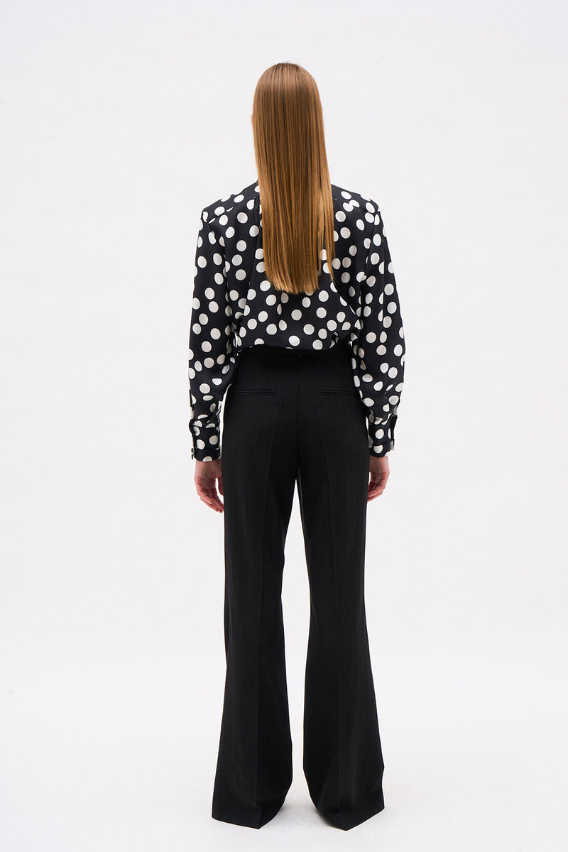 PANTALON VICTORIA RAYURE NOIRE