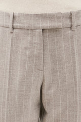 PANTALON WILL RAYURE GREIGE