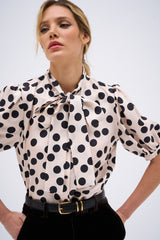 PIERRA SHIRT NUDE POLKA DOTS