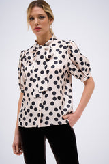 PIERRA SHIRT NUDE POLKA DOTS