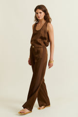 DMN PARIS  - PANTALON JOSEPH CACAO