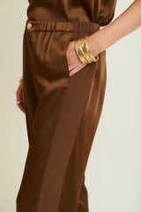 DMN PARIS  - PANTALON JOSEPH CACAO