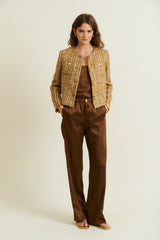 DMN PARIS  - PANTALON JOSEPH CACAO