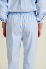 DMN PARIS  - PANTALON JOSEPH  POPELINE RAYURE