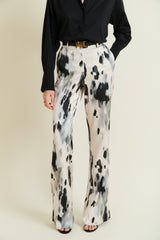 DMN PARIS  - PANTALON PAULA NUDE PRINT