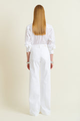 DMN PARIS  - PANTALON SCARLET BLANC