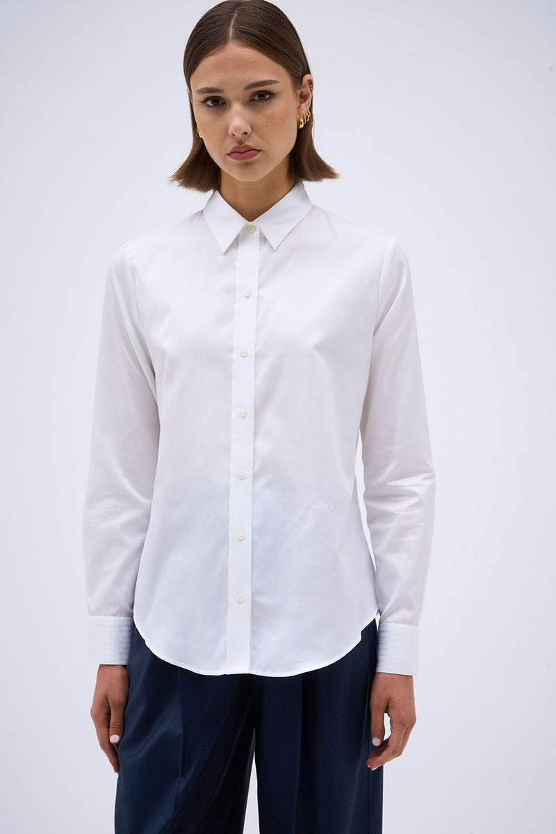 RAYA WHITE CHEVRON SHIRT