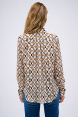 CHEMISE RAYA PRINT CAMEL