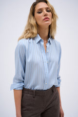 BLUE STRIPE RAYA SHIRT