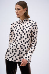 REGINA SHIRT NUDE POLKA DOTS