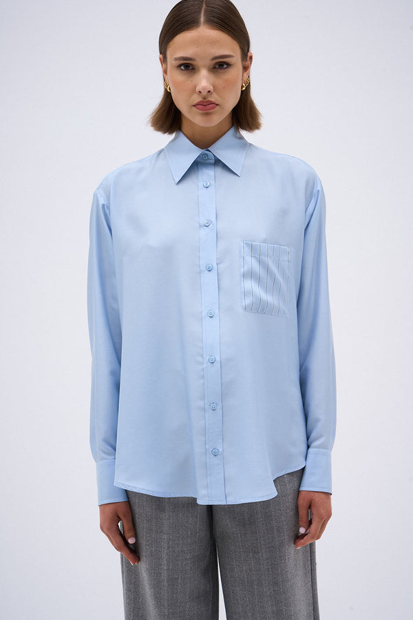 RIVA SHIRT BLUE STRIPE