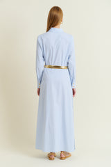 DMN PARIS  - ROBE YVETTE RAYURE BLEU