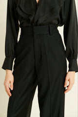 BLACK LINO PANTS