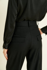 BLACK LINO PANTS
