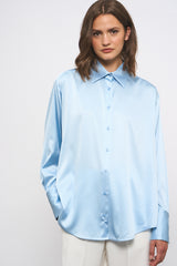 CHEMISE SAM SOIE CIEL