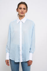 CHEMISE SAM RAYURE BLEU