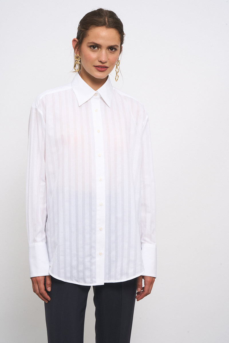 SHIRT SAM VOILE STRIPE