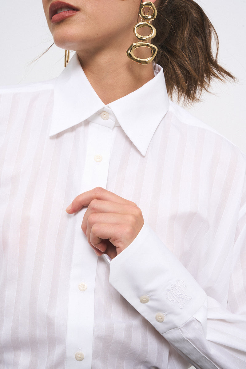 SHIRT SAM VOILE STRIPE