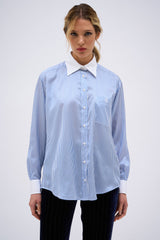 CHEMISE SURI RAYURE BLEU