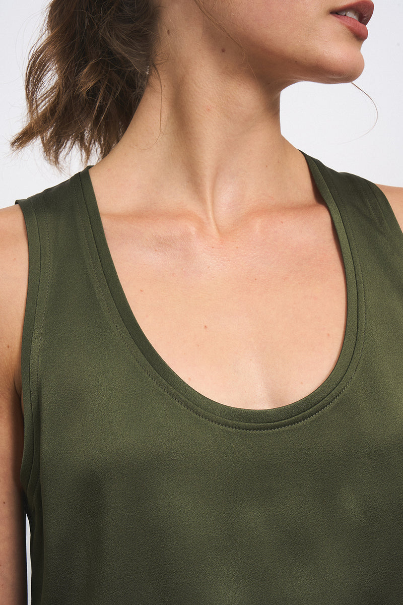 TINA KHAKI TANK TOP