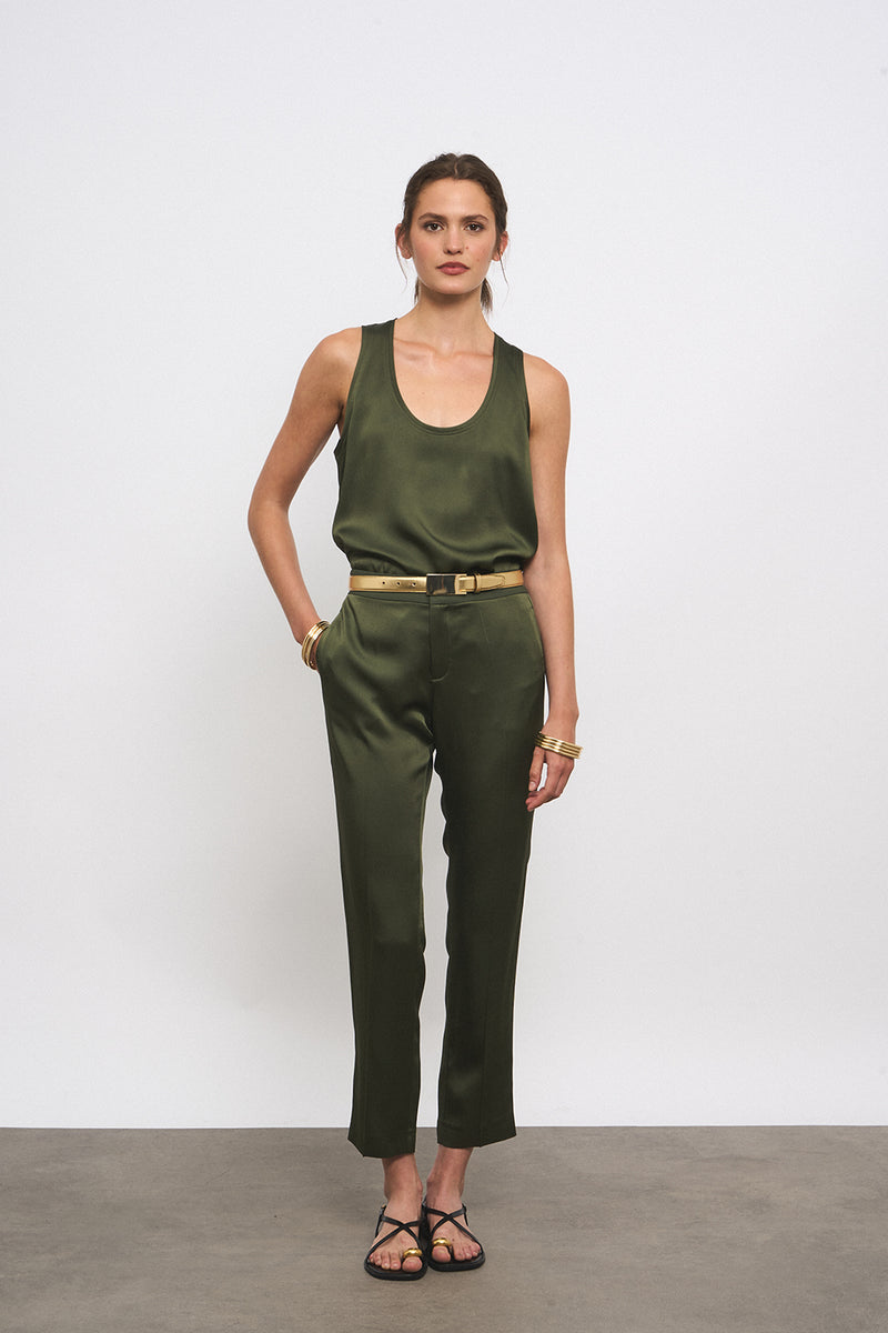 TINA KHAKI TANK TOP