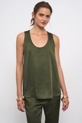 TINA KHAKI TANK TOP