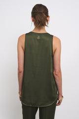 TINA KHAKI TANK TOP